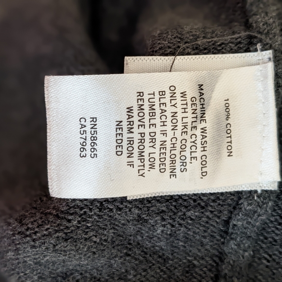 Gray Shaw Collar Cardigan Sweater - Picture 2 of 6